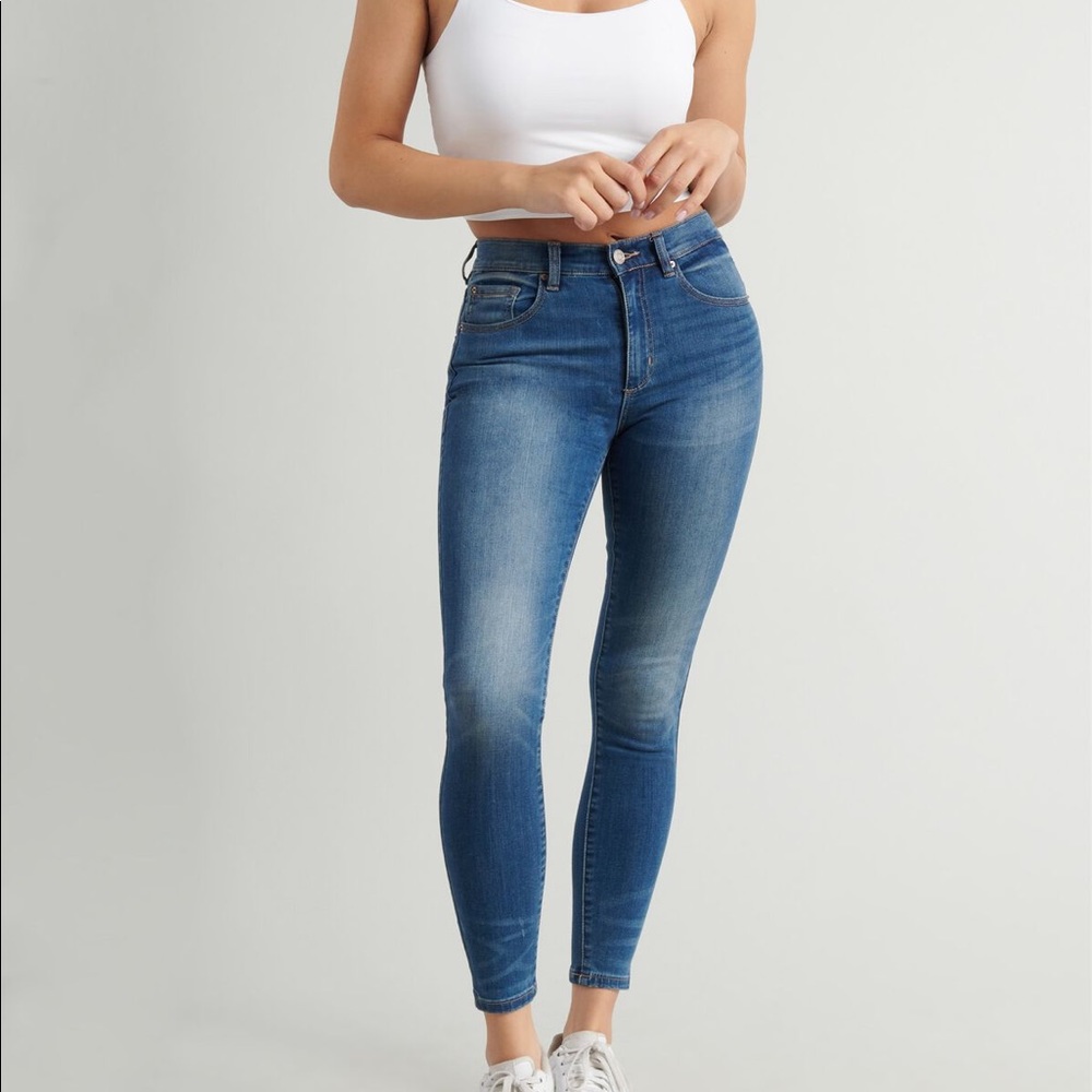 Garage High Rise Jegging Short Imperial Indigo 3